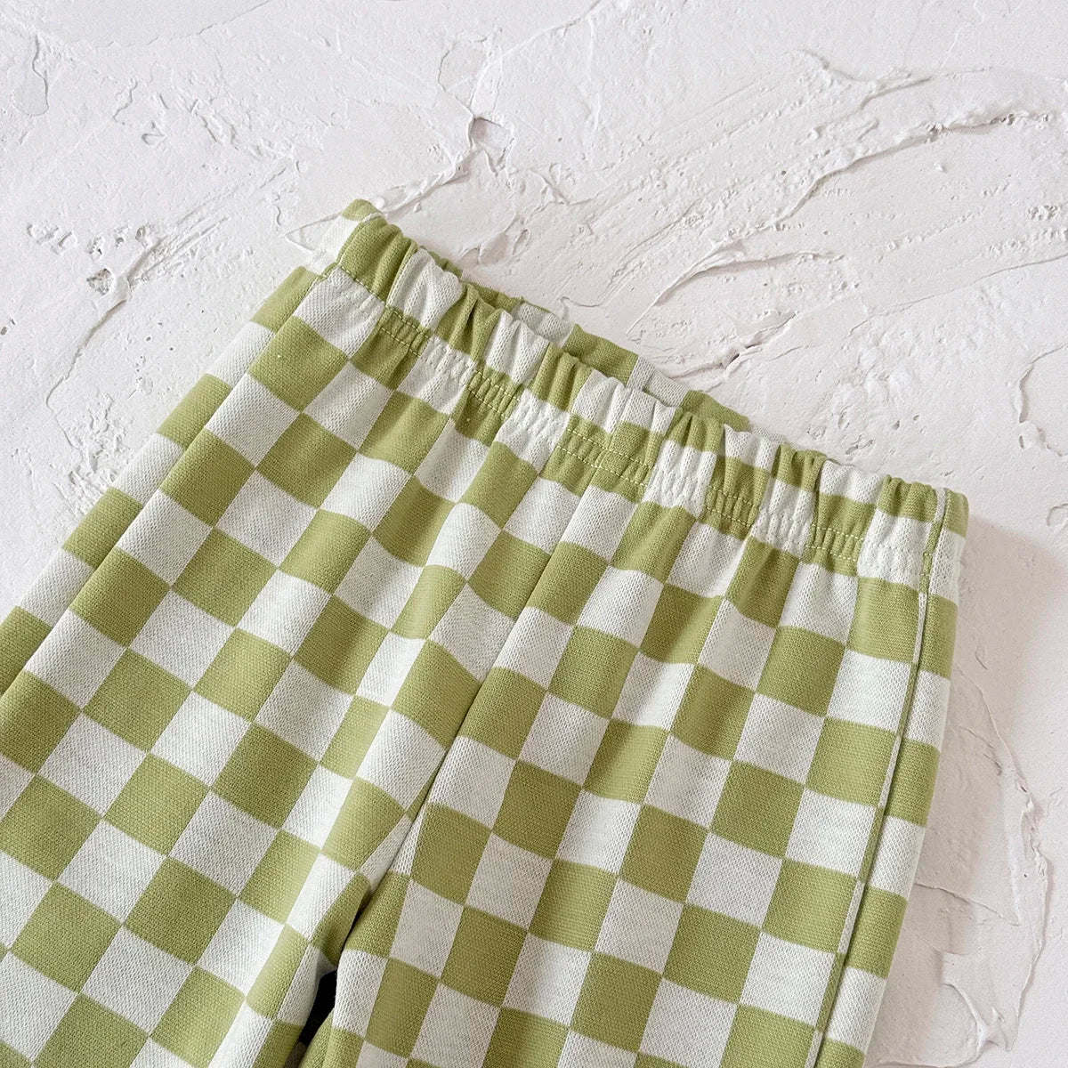 Checkered  Pants Jogger Set