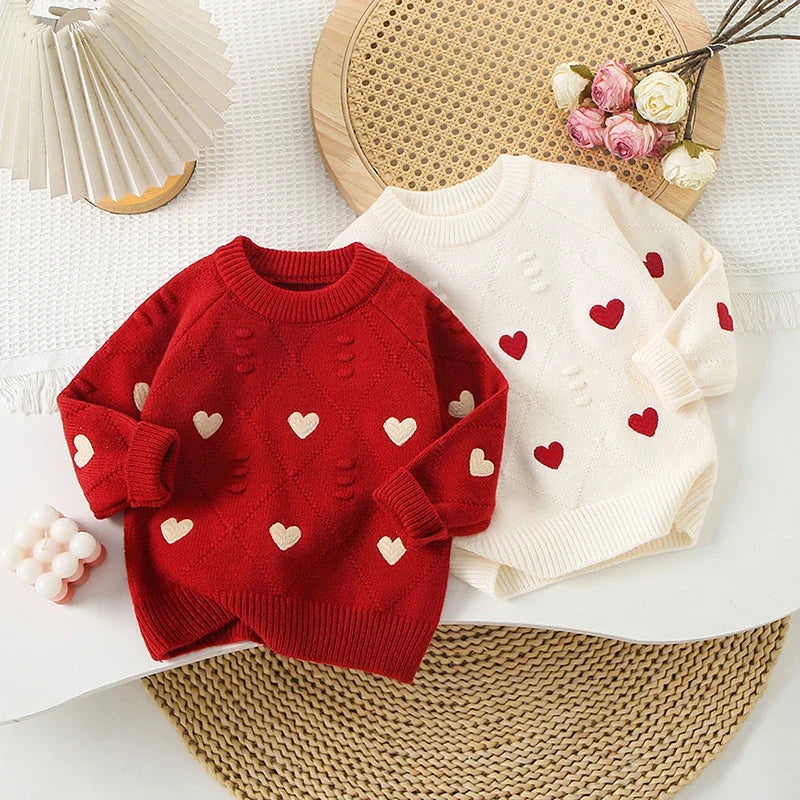 Heart Sweater Tulle Skirt Set