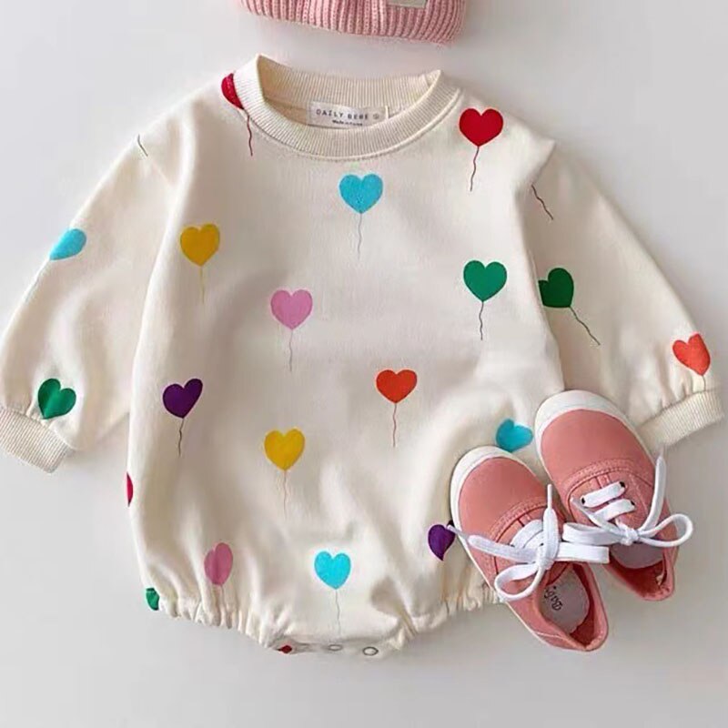 Heartloons Print Baby Bodysuit