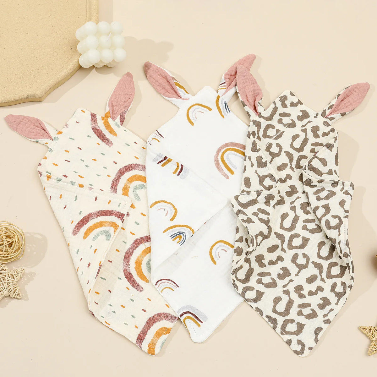 Bunny Ears Burp Cloth