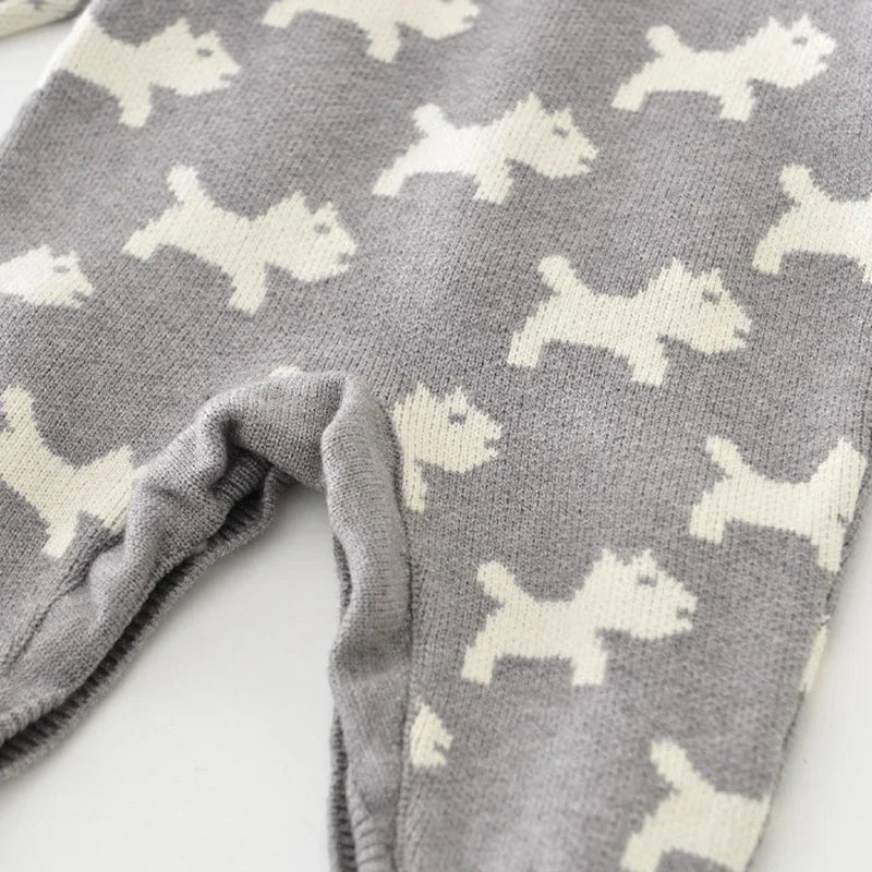 Knitted Puppy Dog Jumpsuit
