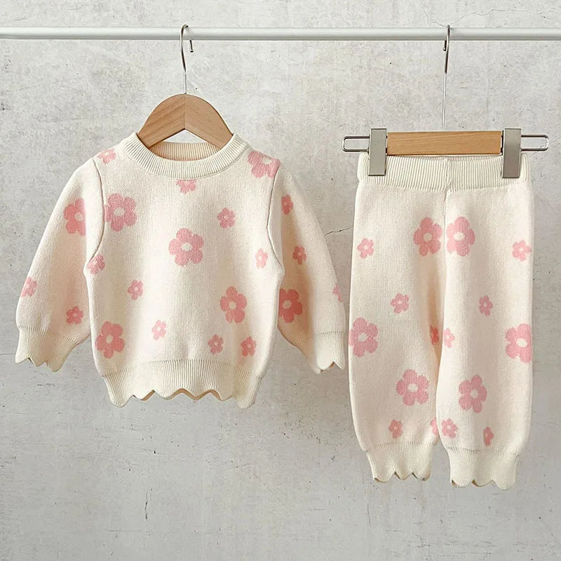 Flower Power Knitted Set