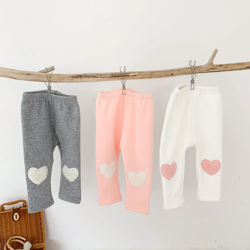 Baby Girl Heart Cotton Pants