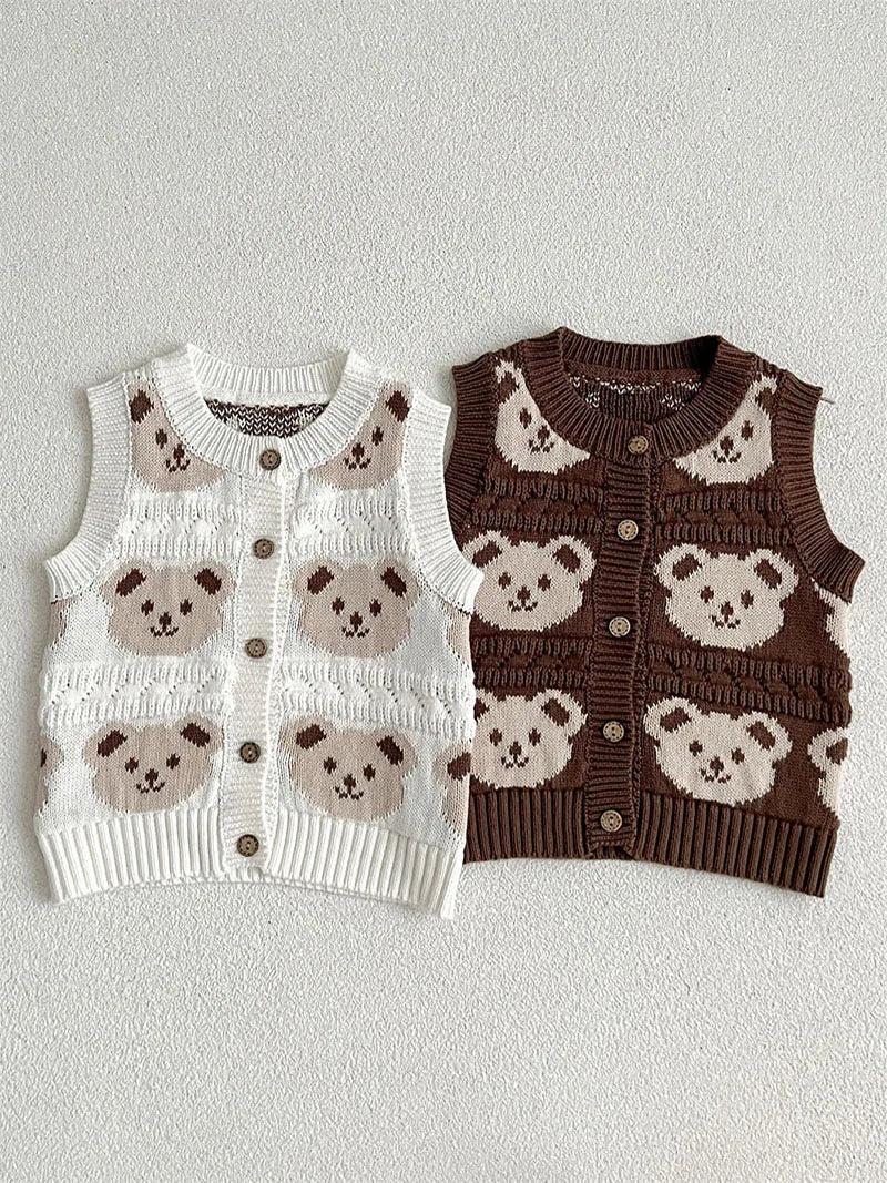 Teddy Bear Knitted Vest