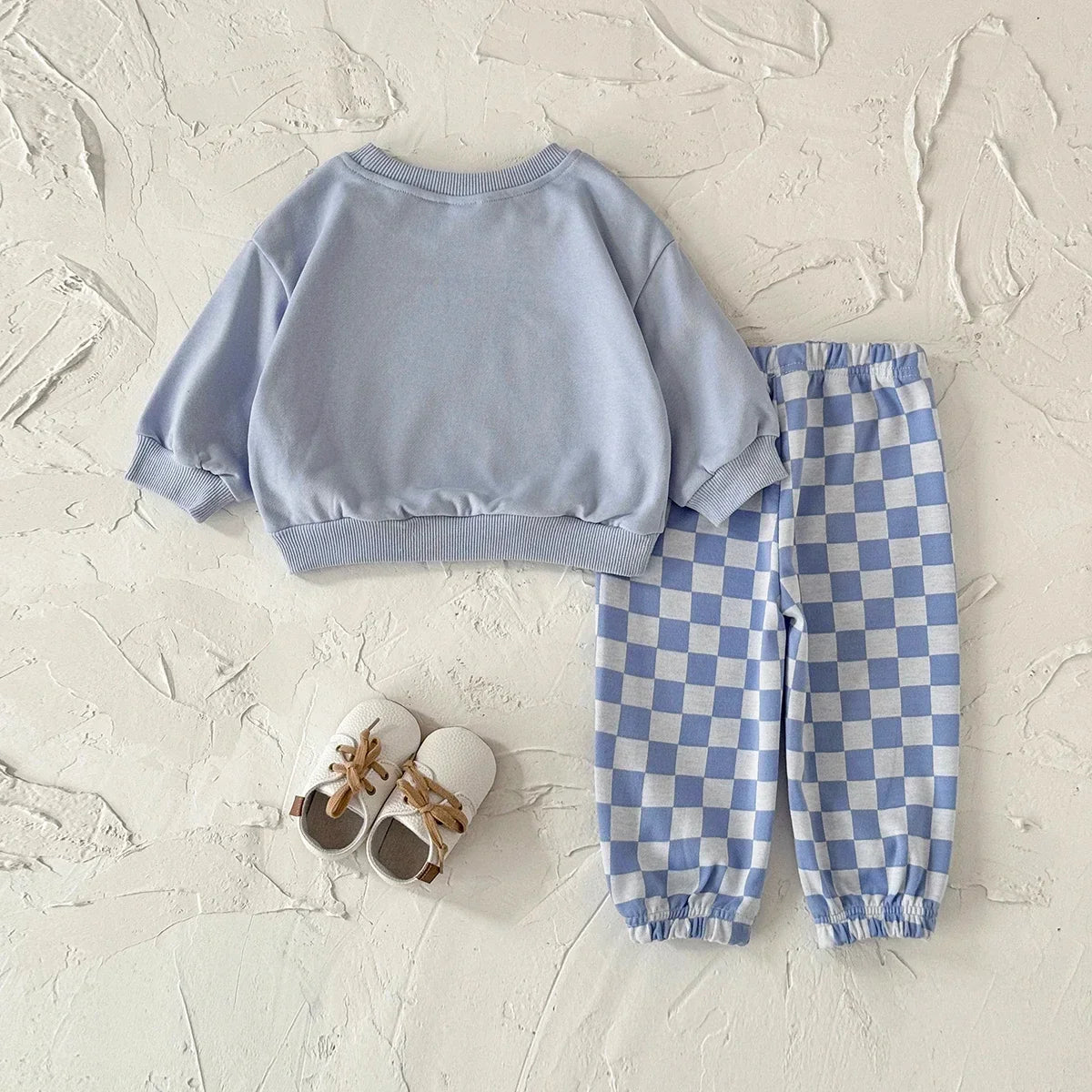 Checkered  Pants Jogger Set