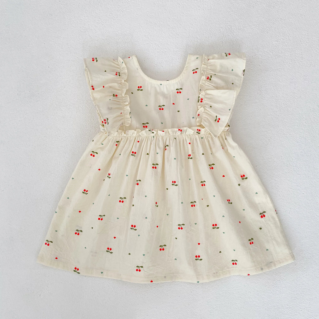 Sister Cherry Print Outfit