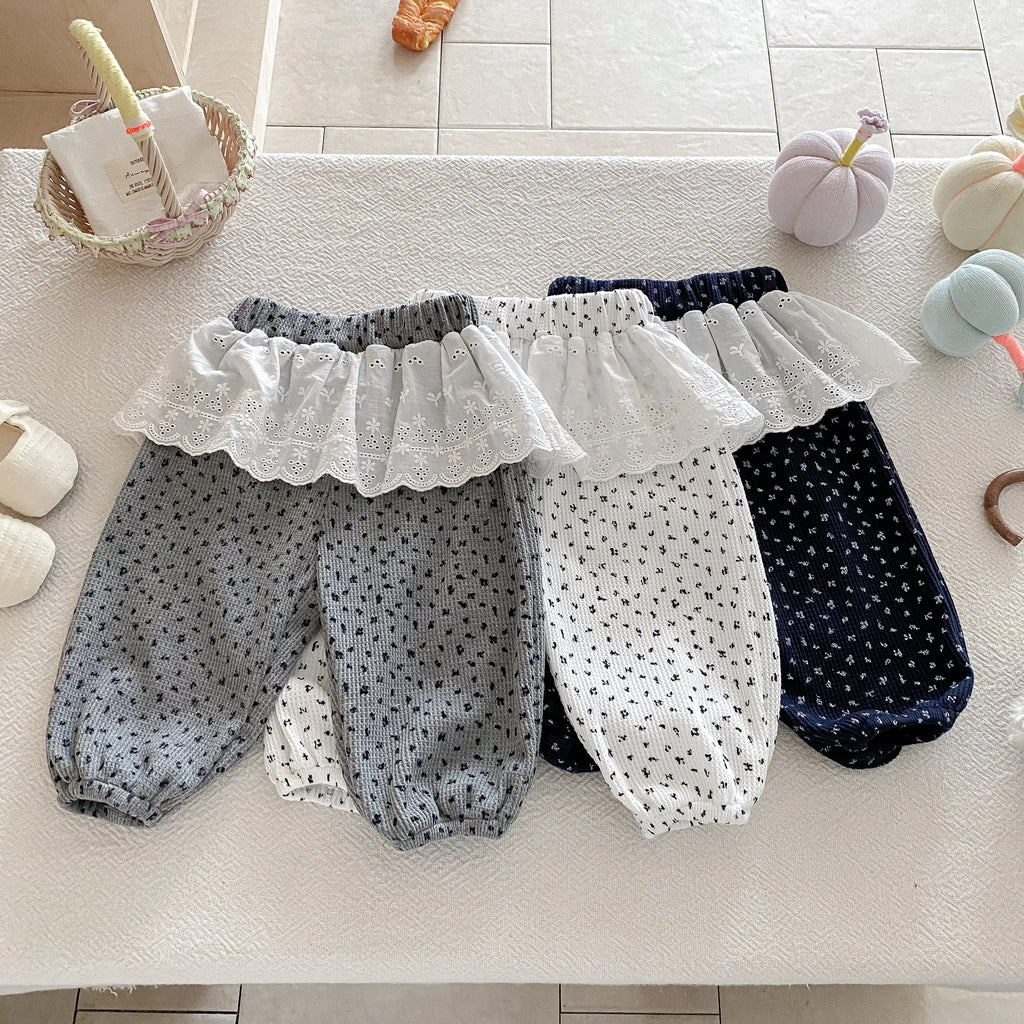 Lace Ruffle Lounge Pants