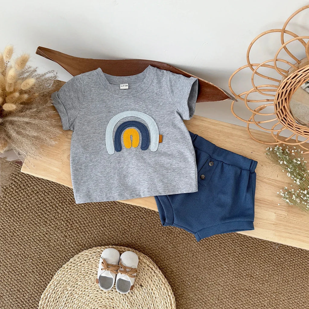 Rainbow T-shirt Short Set