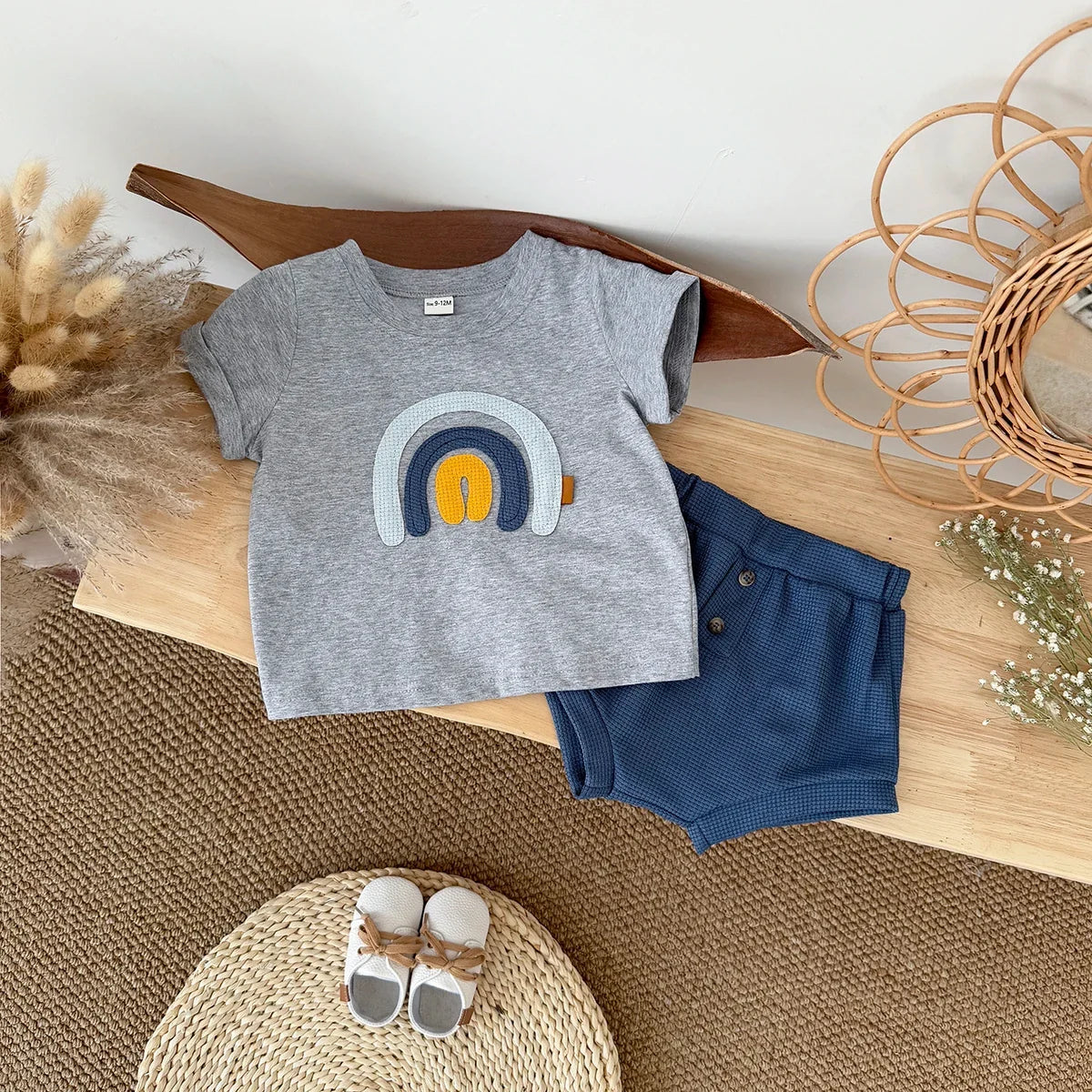 Rainbow T-shirt Short Set