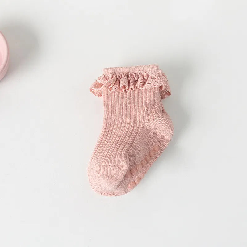 Non Slip Frill Socks