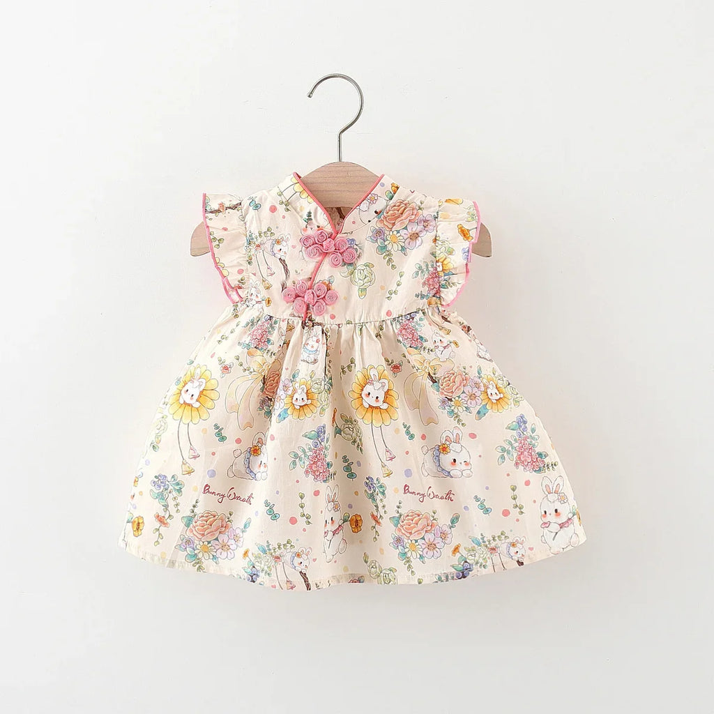 Mandarin Floral Dress