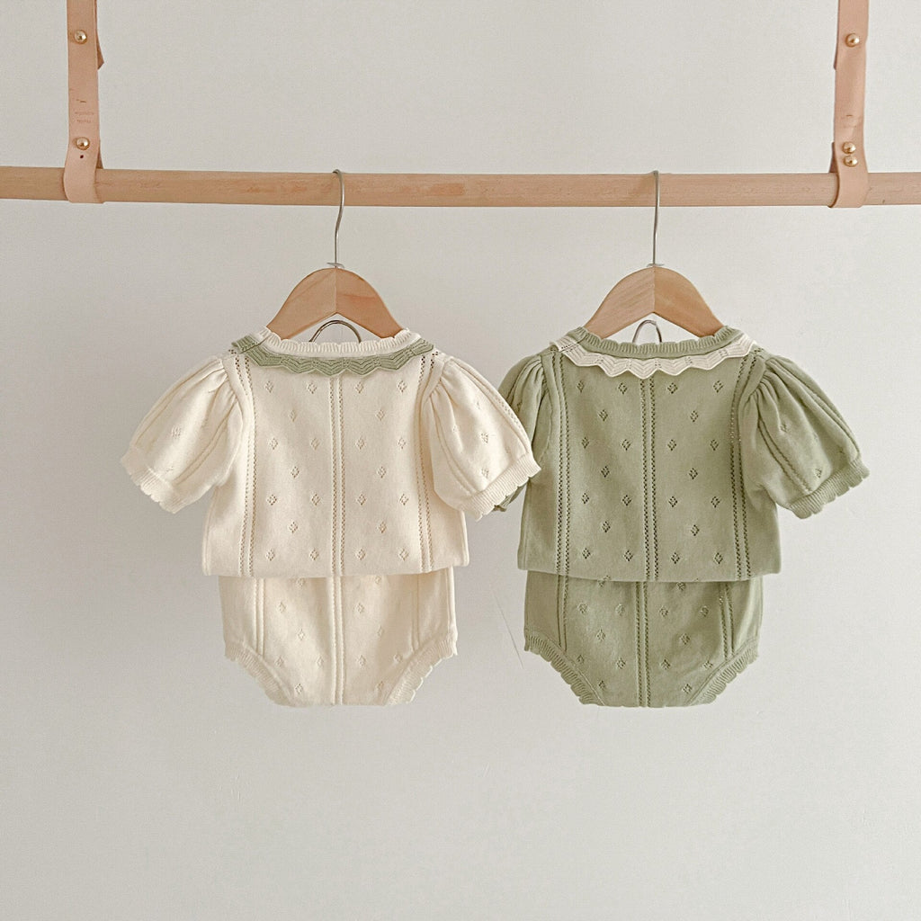 Ruffle Lace Collar Bloomer Set