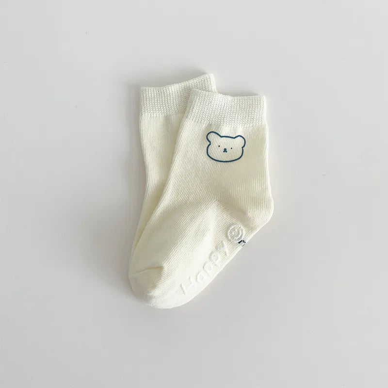 Animal Outlined Soft Floor Socks