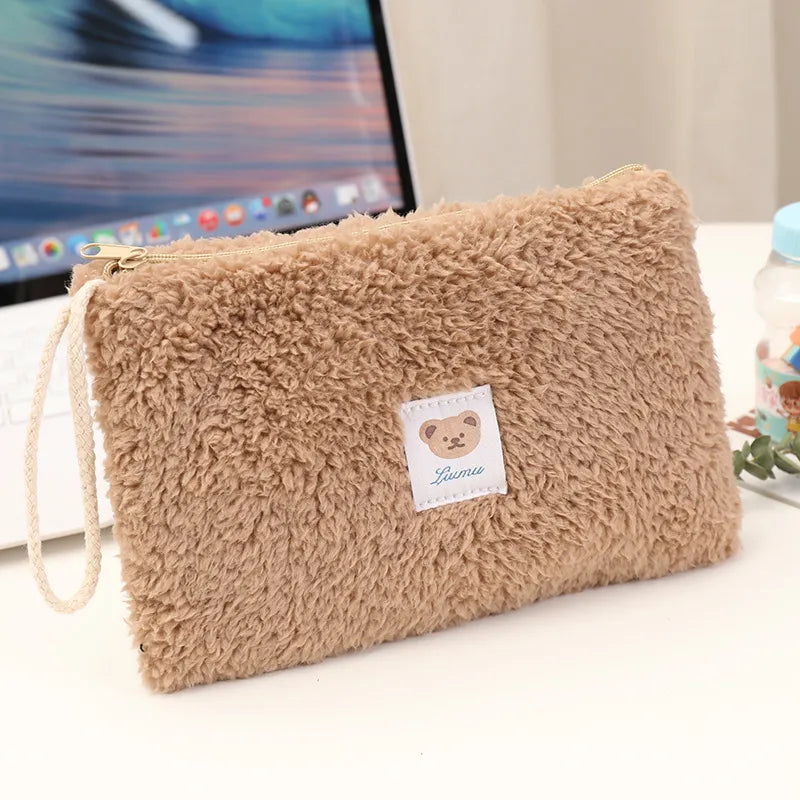Cute Plush Travel Cosmetic Bag