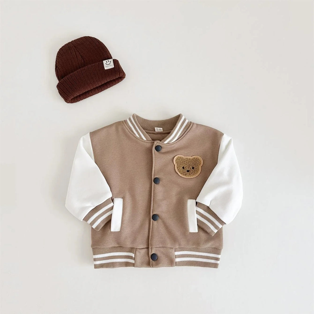 Bear Patch Varsity Jacket