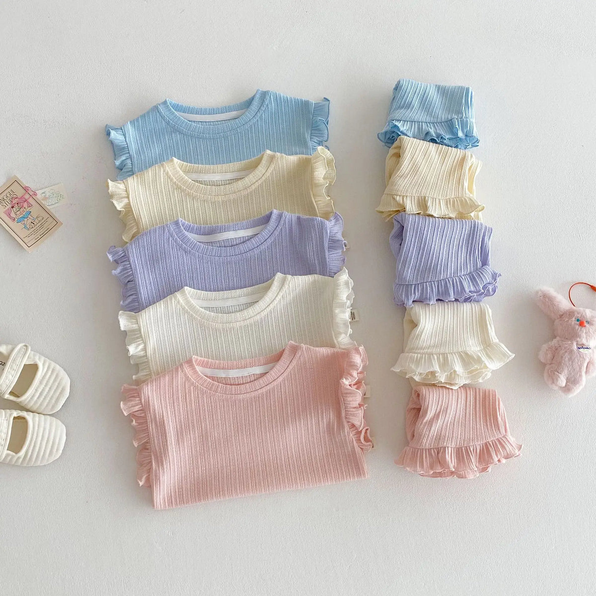 Candy Frill Shorts Set