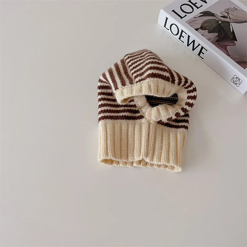 Striped Knit Ski Hat