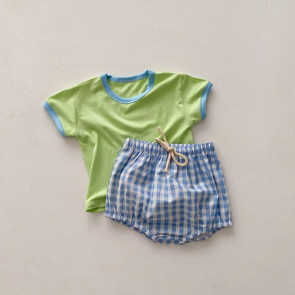Checkered Playtime Shorts Set