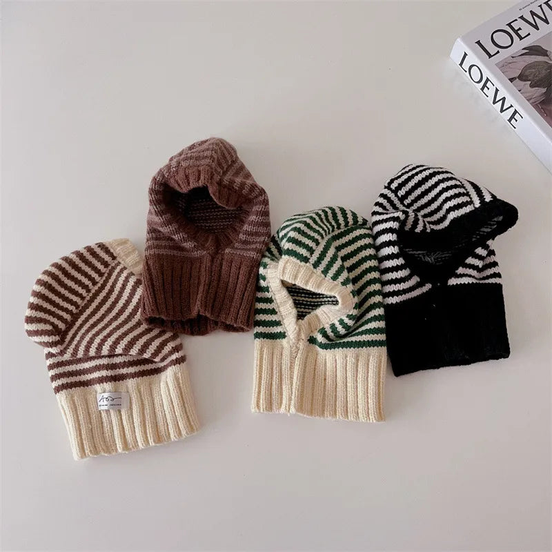 Striped Knit Ski Hat