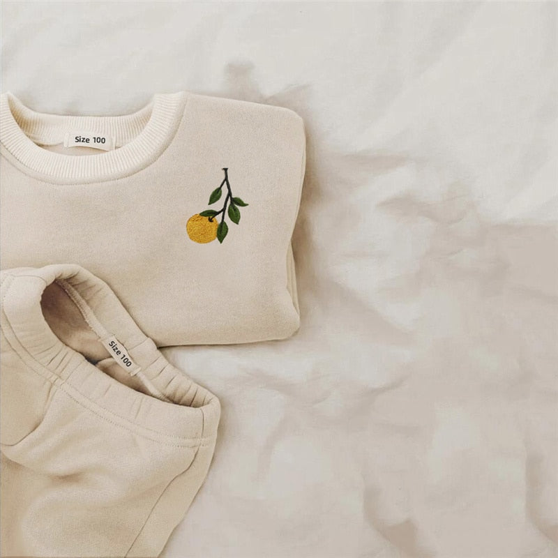 Embroidered Patch Jogger Set