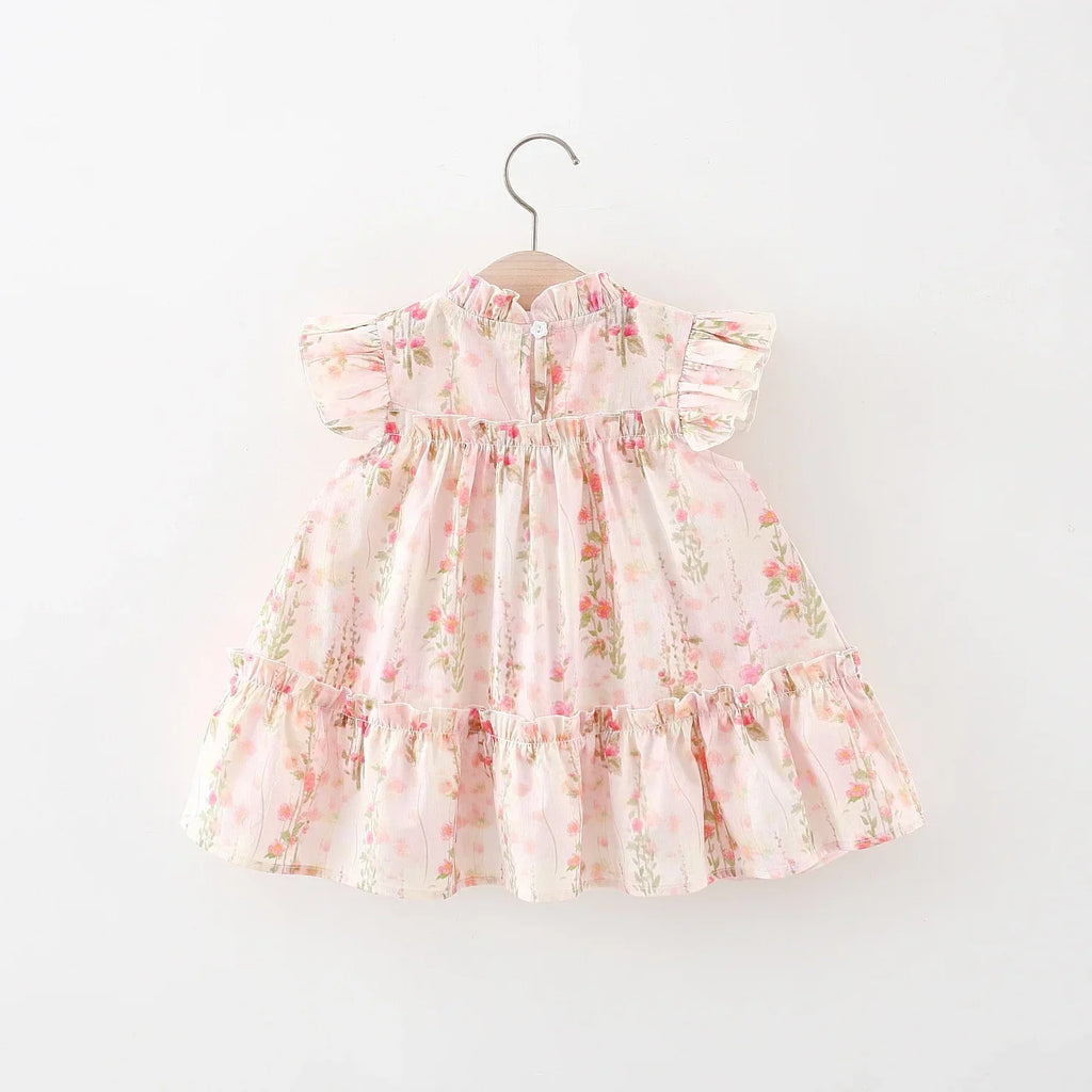 Floral Print Dress with Bag