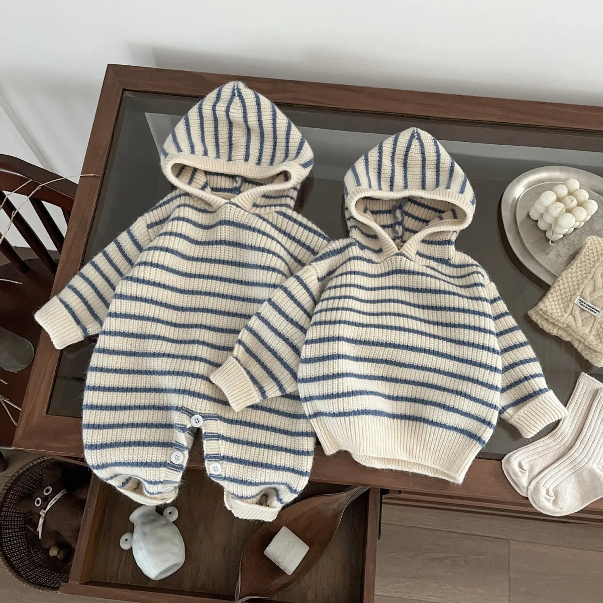 Stipe Knit Jumpsuit