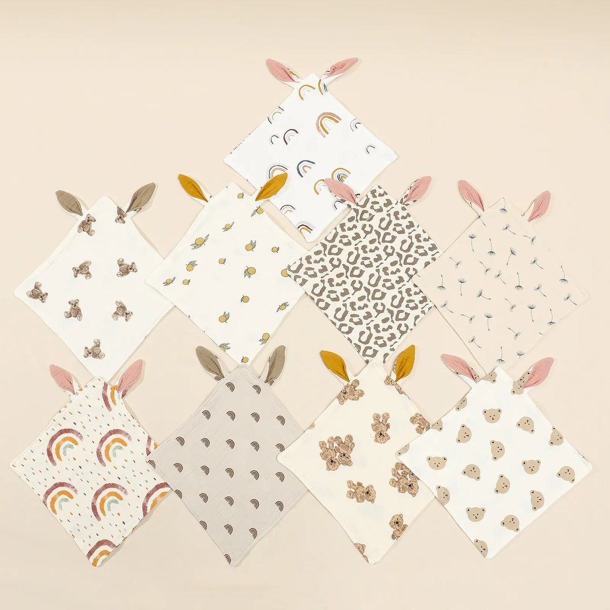 Bunny Ears Burp Cloth
