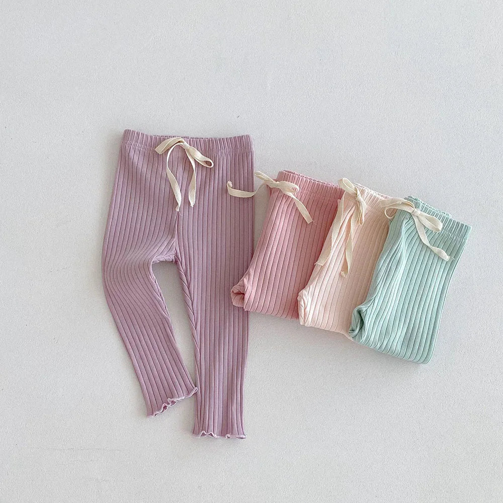 Girls Slim Straight Leggings