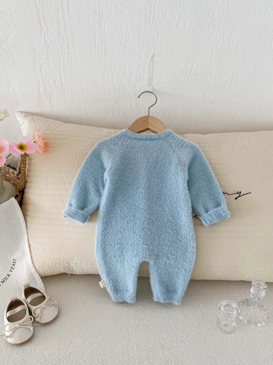 Cozy Plush Button Up Jumpsuit