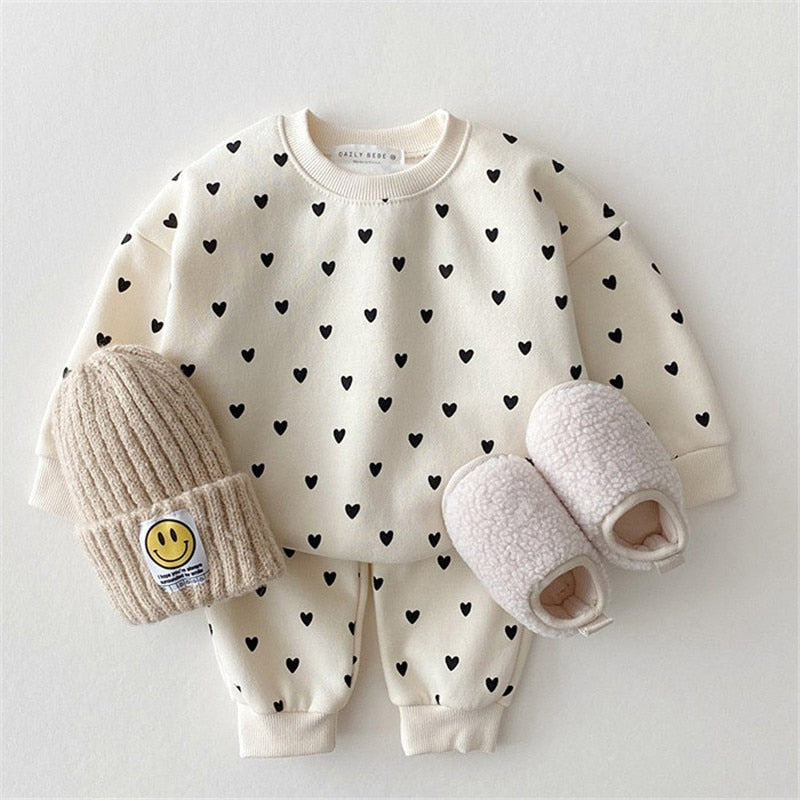 Hearts Print Jogger Set