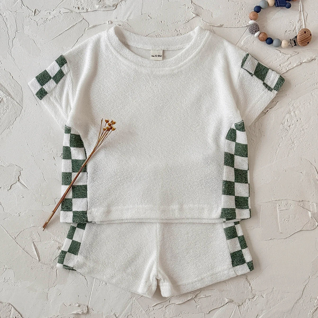 Garden Checkered Shorts Set