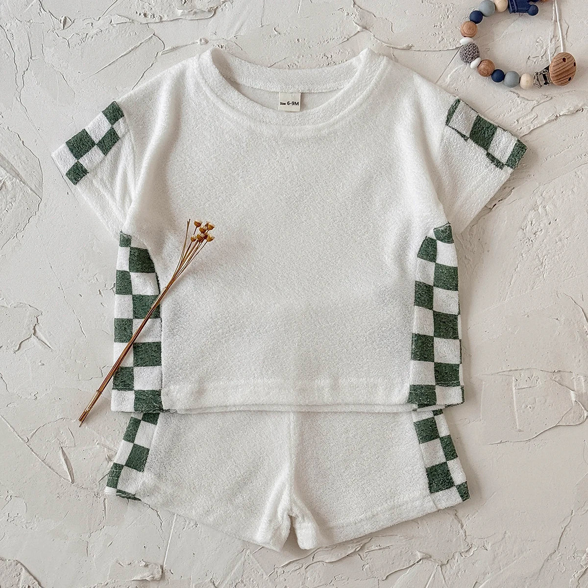 Garden Checkered Shorts Set