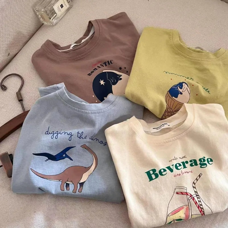 Boys Cartoon Printed T-shirt