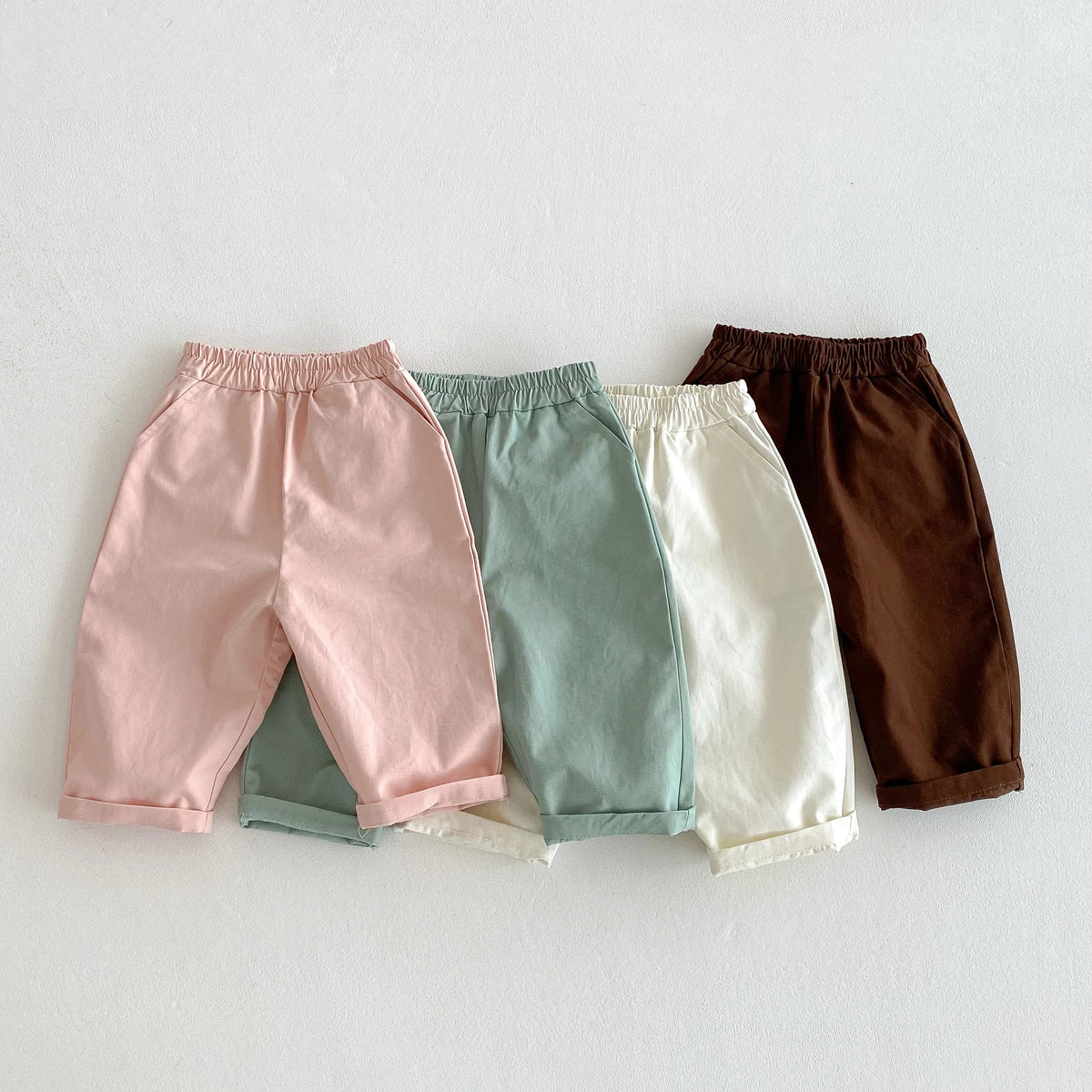 Elastic Waist Casual Pants