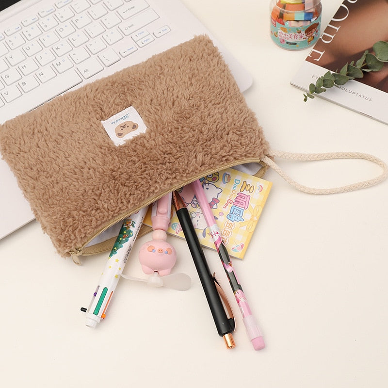 Cute Plush Travel Cosmetic Bag