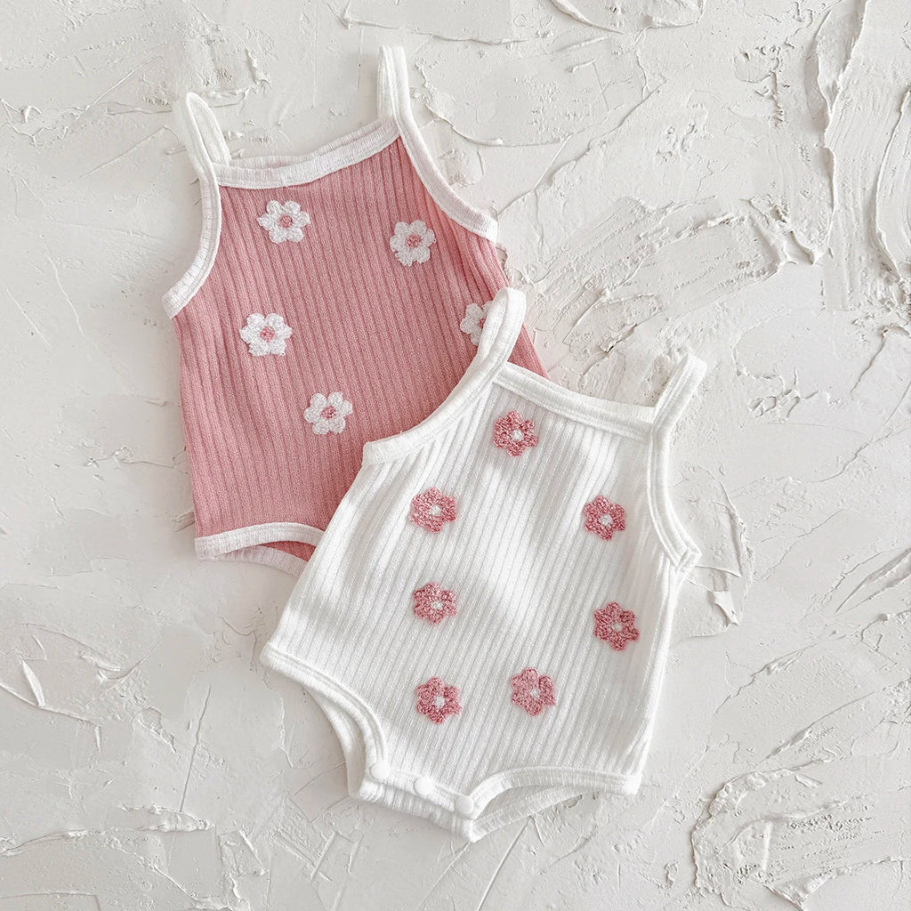 Breathable Camisole Flower Bodysuit