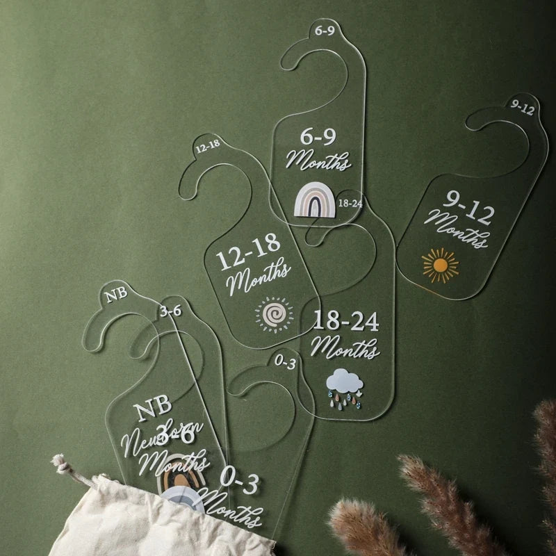 7Pcs Acrylic Closet Dividers