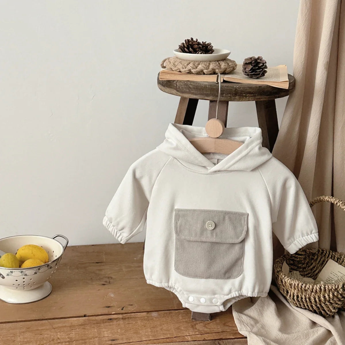 Solo Pocket Hooded Bodysuit