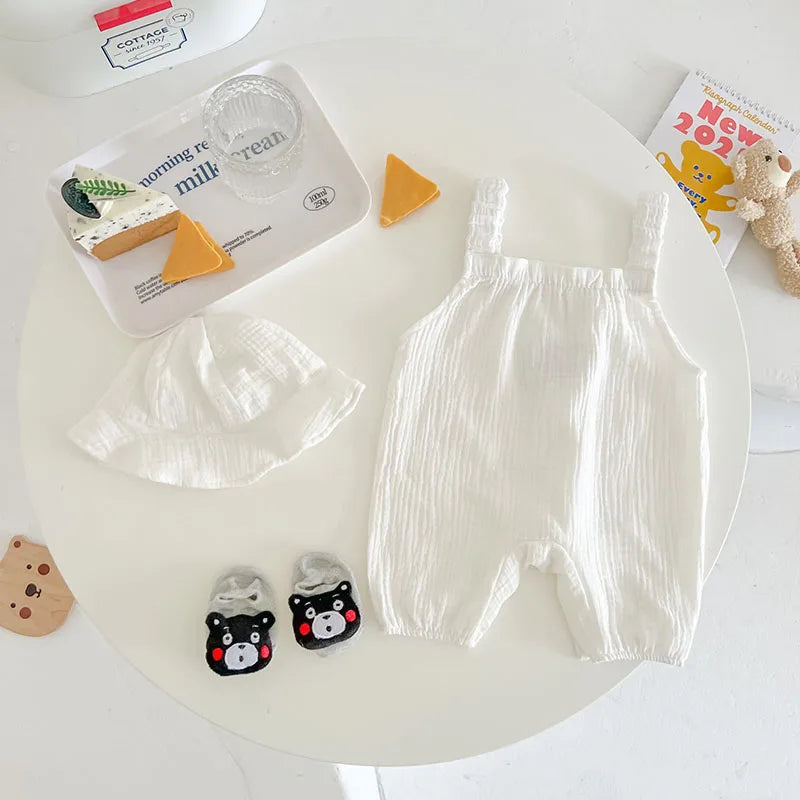 Teddy Bear Sling Romper Set