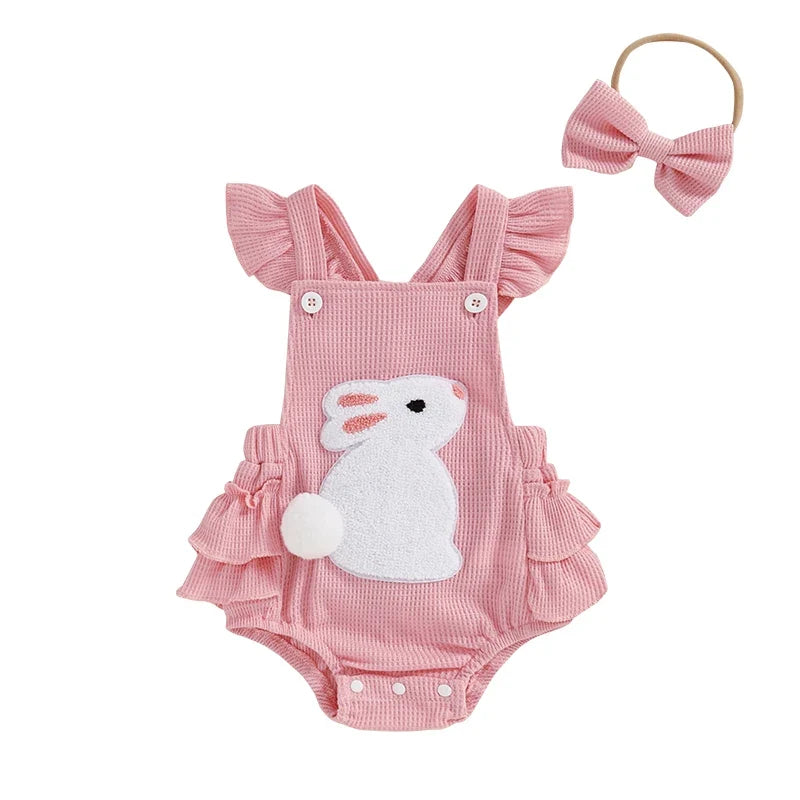 Rabbit Patch  Bodysuit Set