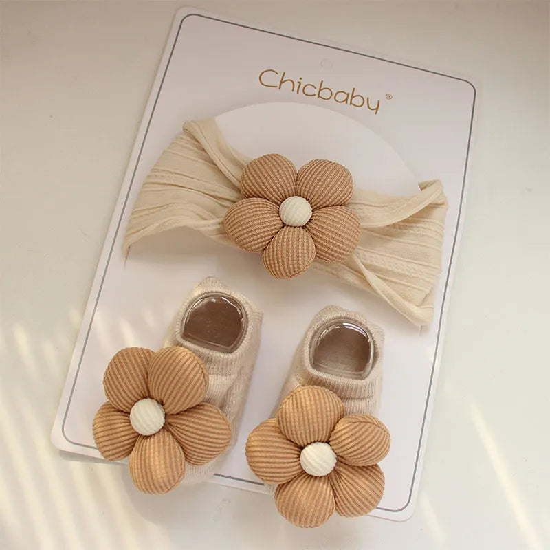Baby Flower Headband & Socks