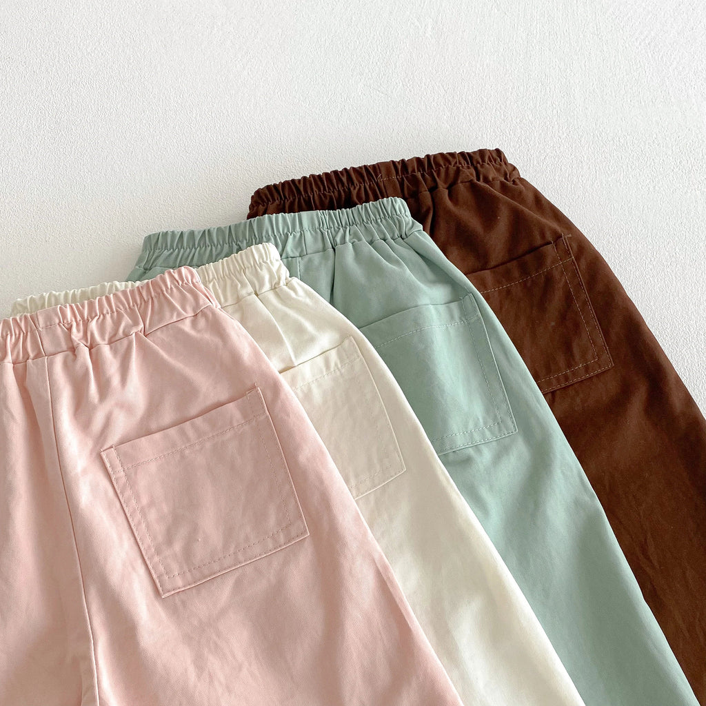 Elastic Waist Casual Pants