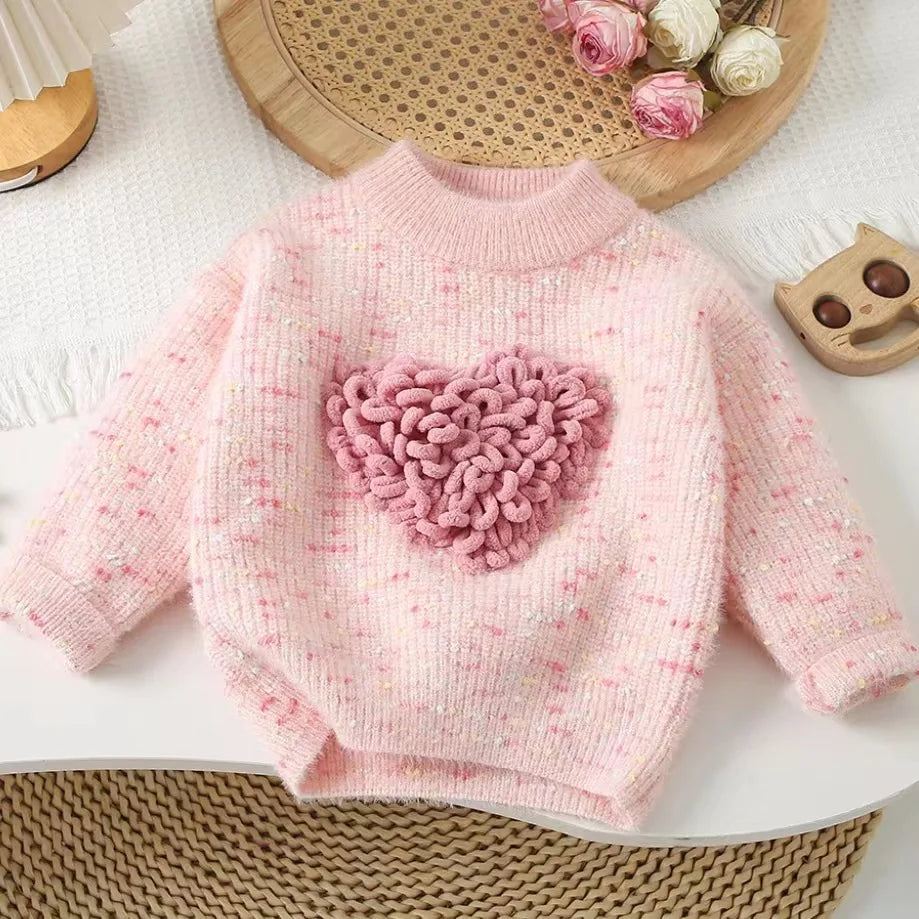 Thread Heart Knitted Sweater