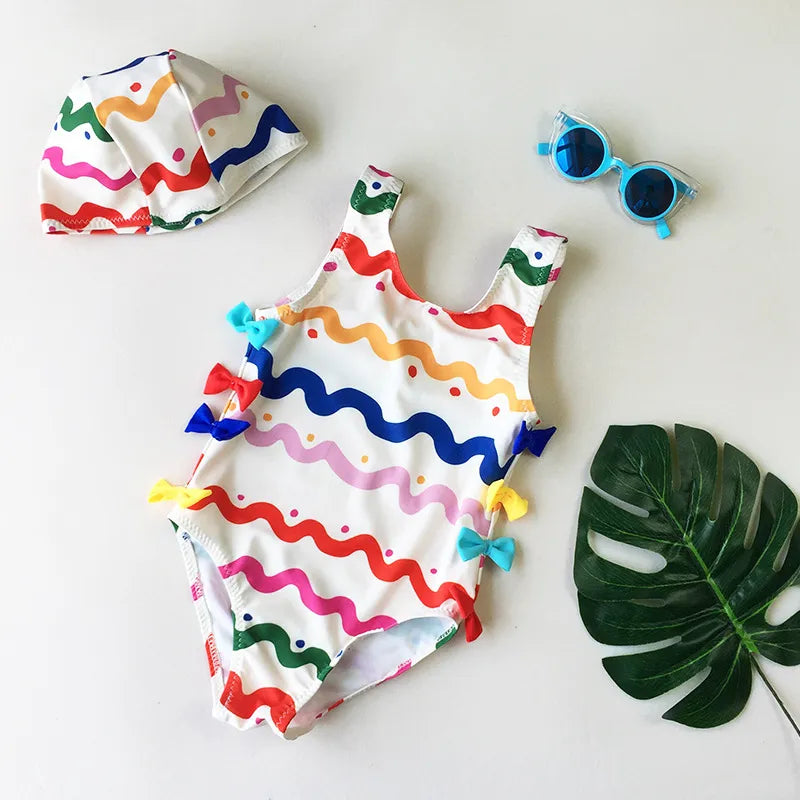 Girls Fancy One-piece Swimsuit