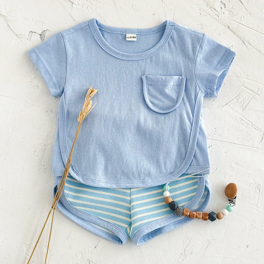 Casual Stripe Shorts Play Set