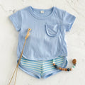 Casual Stripe Shorts Play Set