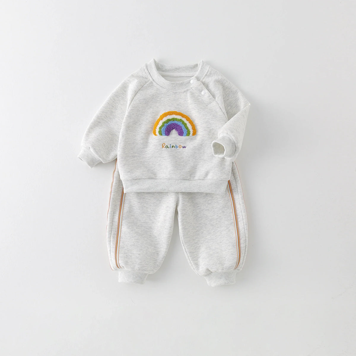 Rainbow Embroidery Jogger Set