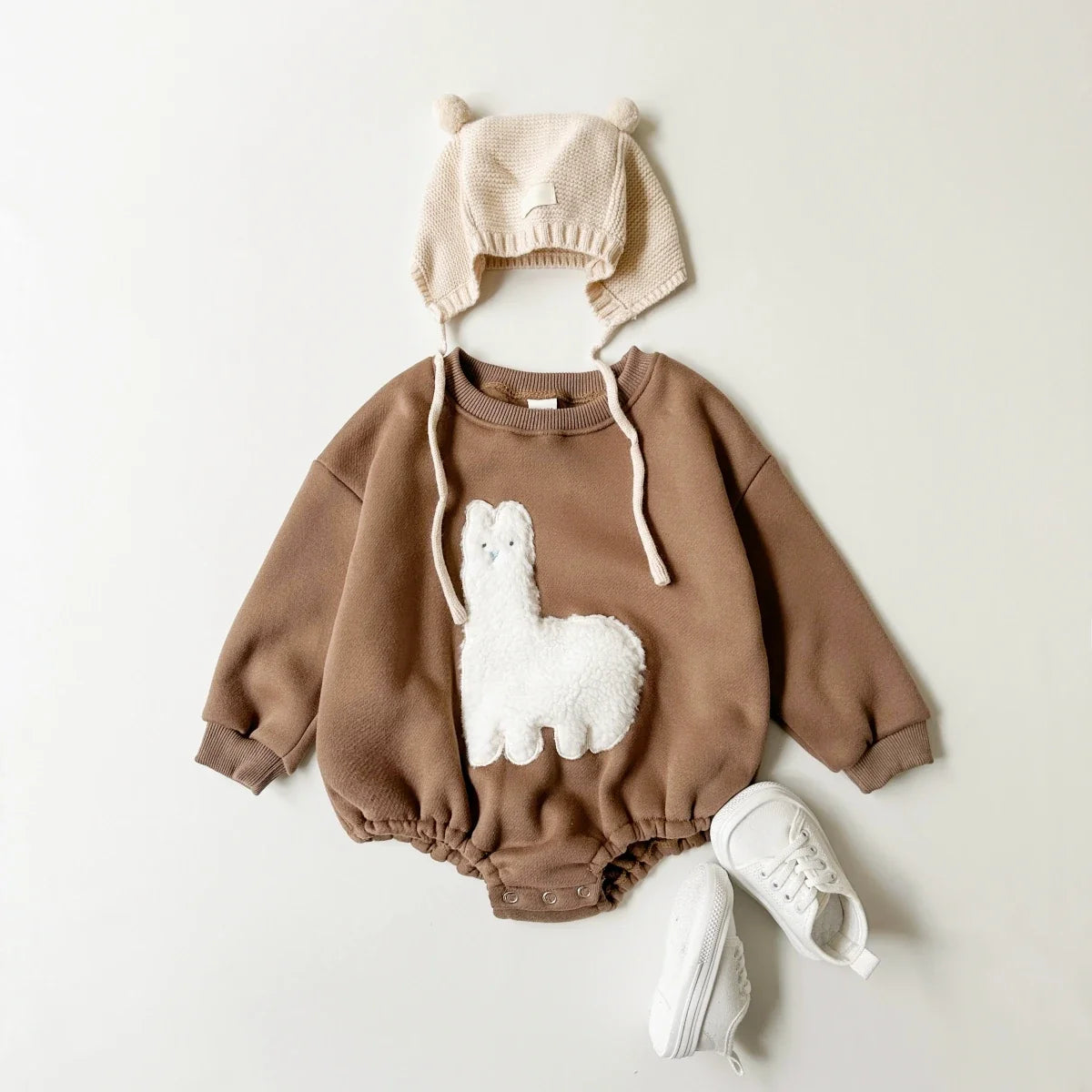 Fuzzy Llama Bodysuit