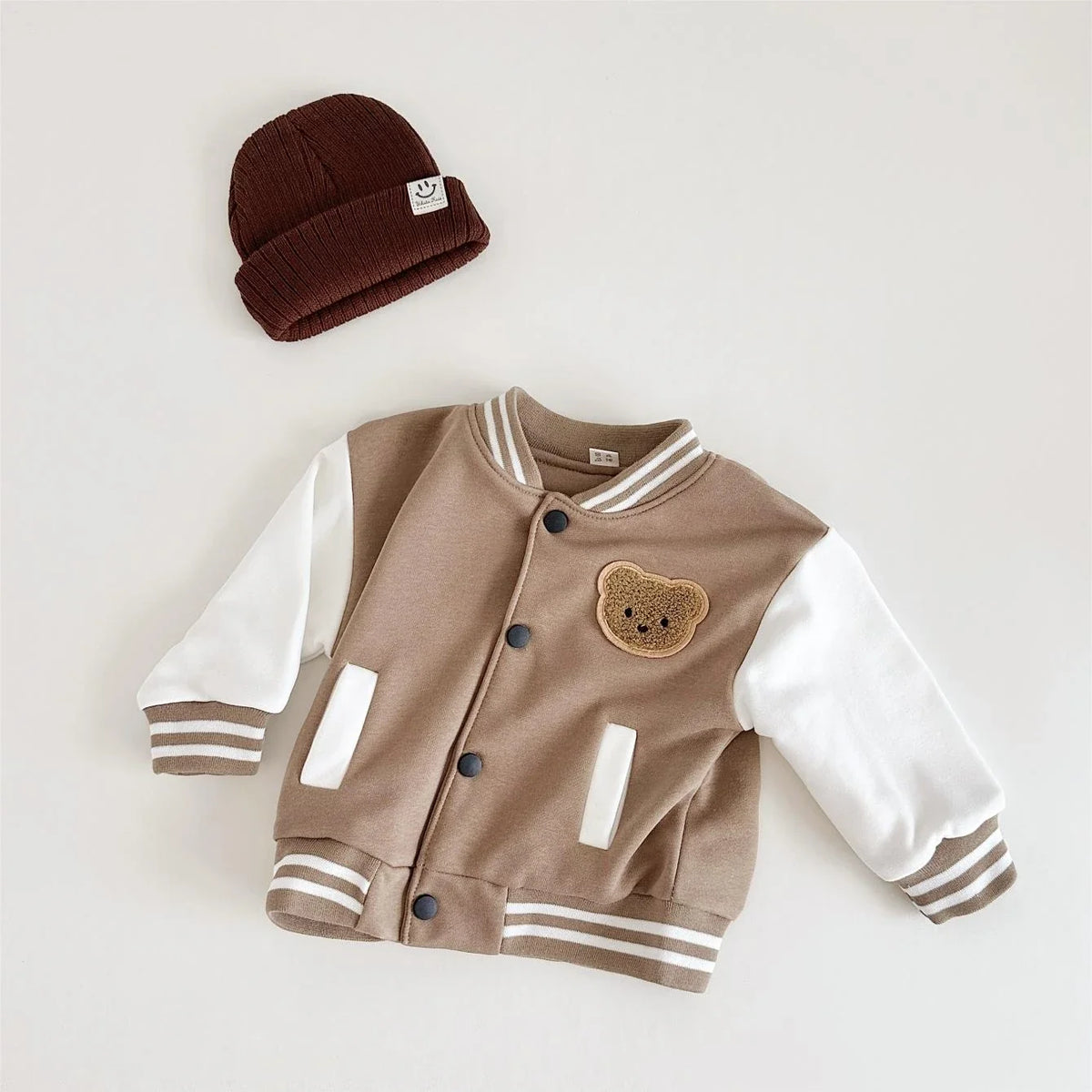 Bear Patch Varsity Jacket