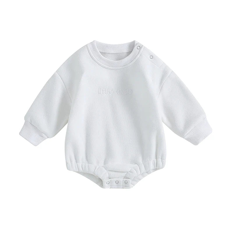 Little Dude Embroidered Bodysuit
